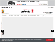 Tablet Screenshot of enroute.aircanada.com